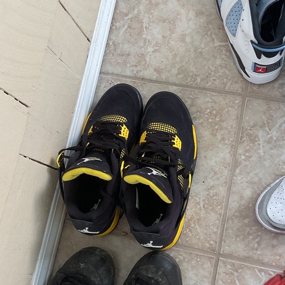 Kids Black and Yellow Sneakers